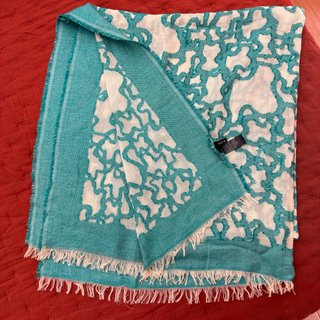 Foulard Tous Blanco y Turquesa