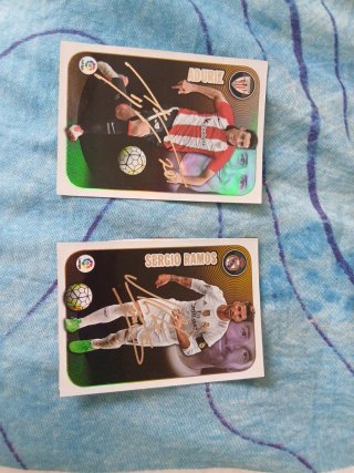 Cartas firmadas Aduriz y Sergio Ramos