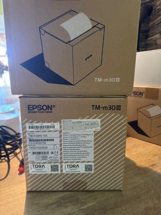 Impresora Epson TM-m30III Negra WiFi, Eth, USB