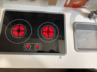 Cocinita juguete madera + accesorios
