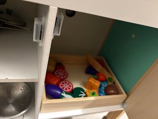 Cocinita juguete madera + accesorios