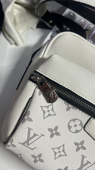 Bandolera Louis Vuitton Monogram Gris/Blanco