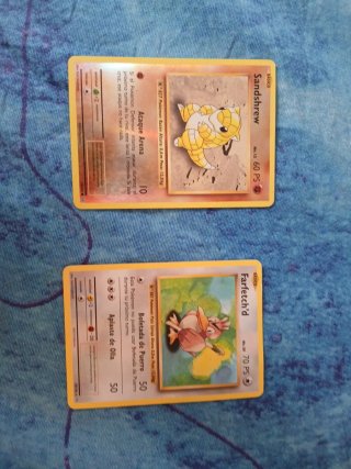 Lote Cartas Pokémon Sandshrew y Farfetch'd