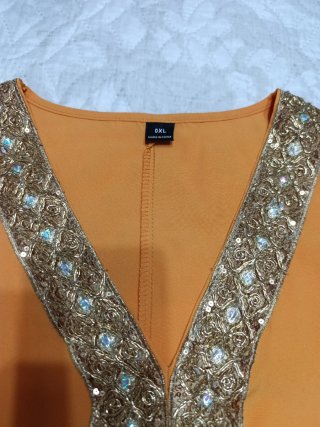 Conjunto oriental vestido velo y tocado