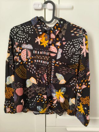 Camisa Pull & Bear Estampada Talla S