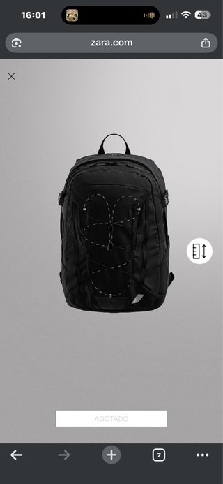 Mochila Zara Negra