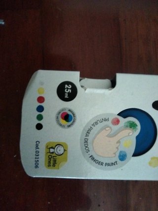 Pintura para dedos MILAN 6 botes 25ml