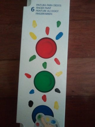 Pintura para dedos MILAN 6 botes 25ml