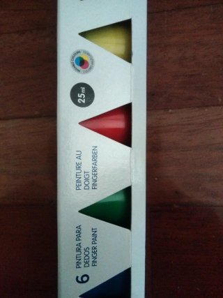 Pintura para dedos MILAN 6 botes 25ml