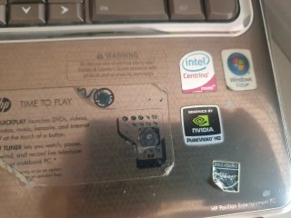 Ordenador portátil HP marrón