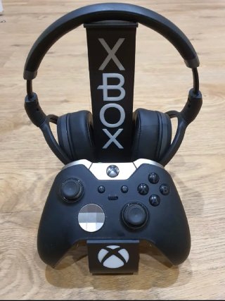 Soporte Mando y Cascos Xbox Negro