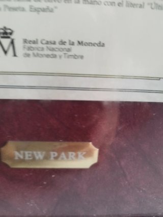 Cuadro conmemorativo Última Emisión de la Peseta
