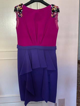 Vestido fiesta adornos florales