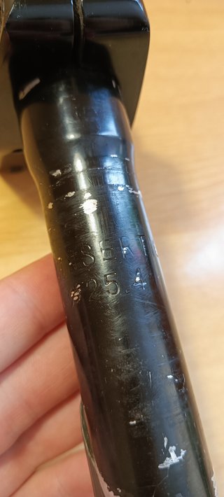 Adaptador y tija BMX negro