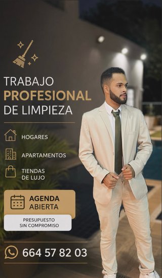 Limpieza profesional, confianza y atención detalle