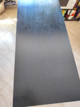 Carrito de cocina FÖRHÖJA pintado en negro