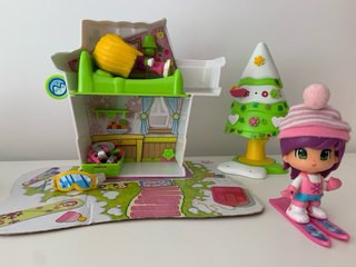 Pinypon Casita Nieve Coche y Remolque
