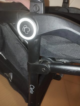 Carro de paseo rosa y negro