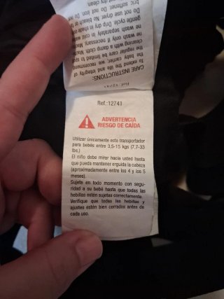 Mochila Portabebés Molto Negra