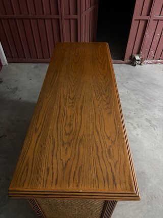 Mueble TV/Aparador Madera y Rattan
