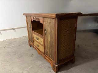 Mueble TV/Aparador Madera y Rattan