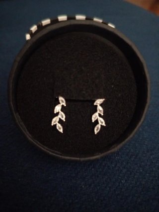 Pendientes Acero Hojas