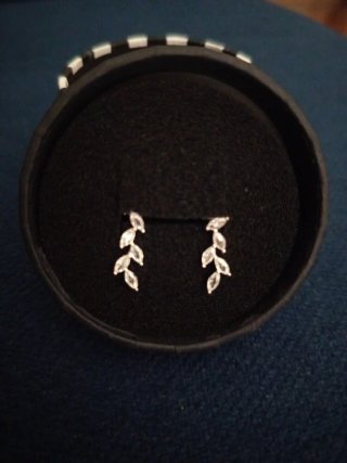 Pendientes Acero Hojas