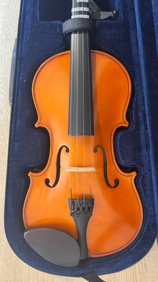 Violín E Kreutzer 4/4 con funda arco y hombrera