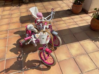 Lote 2 bicicletas infantiles rosas