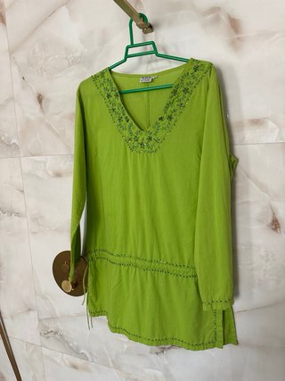 Túnica playera verde talla M
