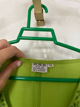 Túnica playera verde talla M