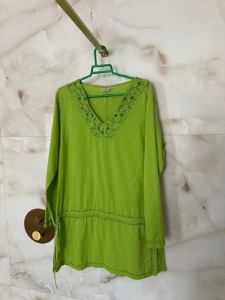 Túnica playera verde talla M