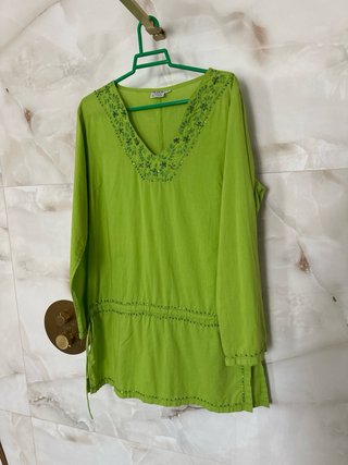 Túnica playera verde talla M