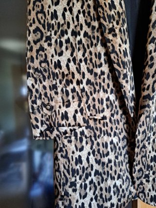 Chaqueta Zara Basic Animal Print