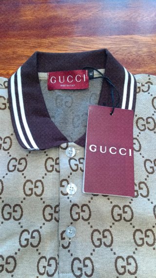 Polo Gucci GG Beige y Marrón
