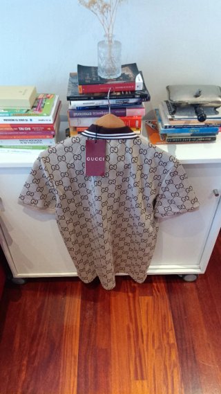 Polo Gucci GG Beige y Marrón