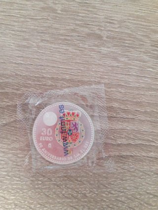 Moneda 30€ España Aniversario Rey