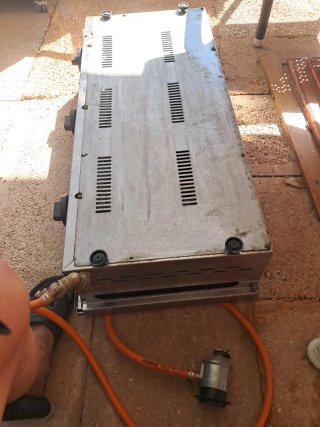 Piastra da Cucina in Acciaio e Cromo 90x40 per Bar o