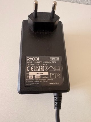 Cargador Ryobi ONE+
