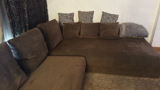 Sofá Chaiselongue Marrón