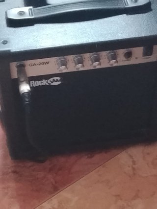 Bajo eléctrico Rock & Go Soporte y amplificador