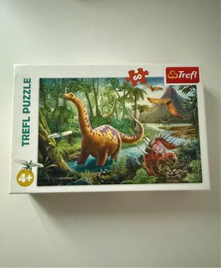 Puzzle Trefl 60 piezas Dinosaurios 4+