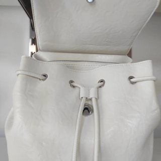 Zaino Desigual bianco con manico intrecciato