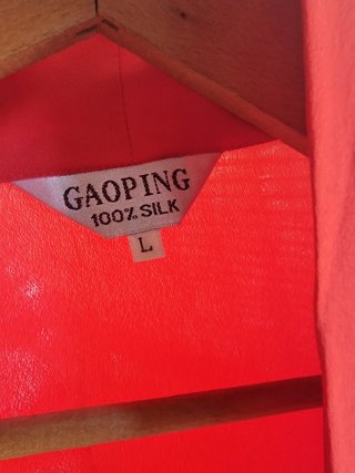 Camisón y bata de verano rojo bordado
