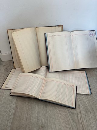 Libros de contabilidad vintage