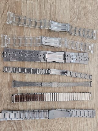 Lote 7 Correas Metal Reloj