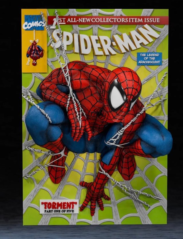 Poster 3D Spiderman Relieve Marvel Comics