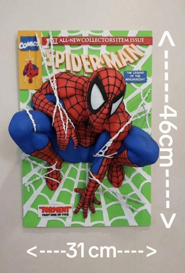 Poster 3D Spiderman Relieve Marvel Comics