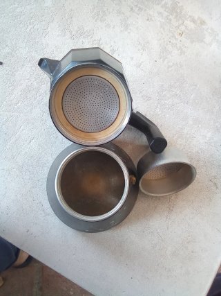 Cafetera Italiana Negra