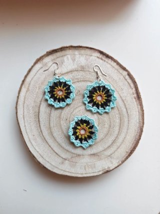 Pendientes Ganchillo Mandala